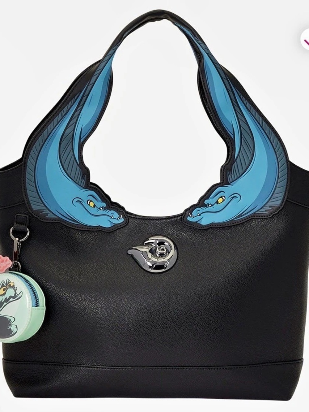 Loungefly Disney The Little Mermaid Flotsam & Jetsam Tote Bag with Coin Purse